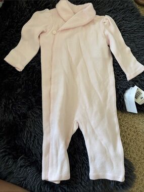 Ralph Lauren Light Pink Knit Baby One-Piece